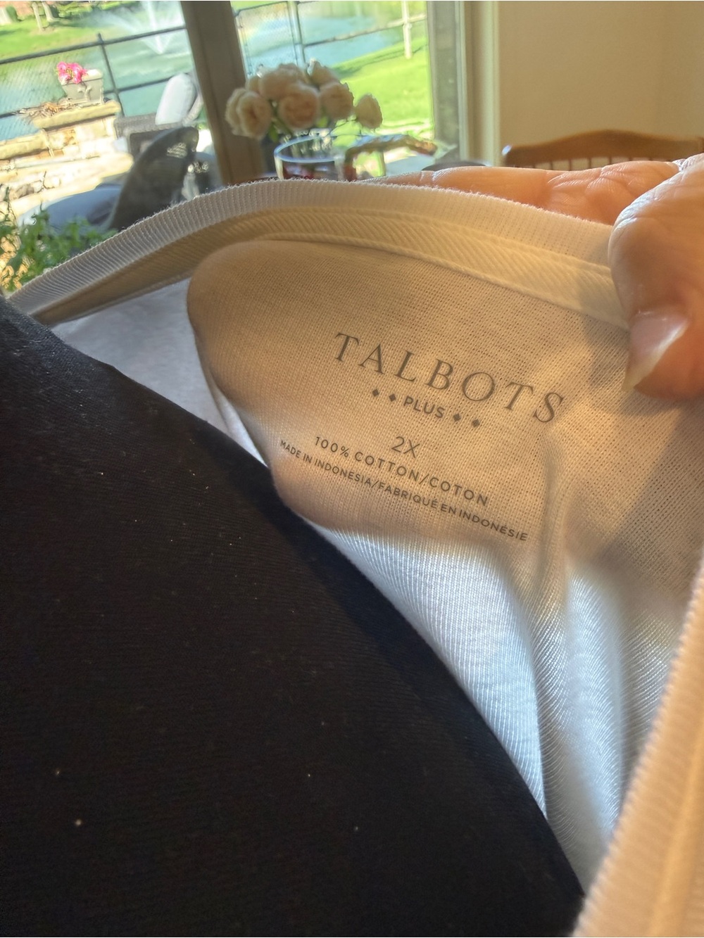 Talbots White Long Sleeve Boatneck Top - Picture 3 of 4